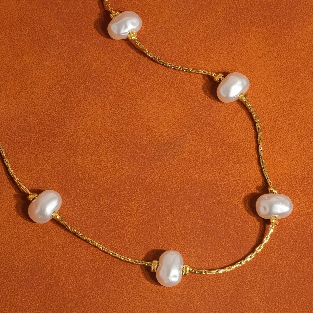 Flanerie Ida 18K Non-Tarnish Petite Pearl Necklace