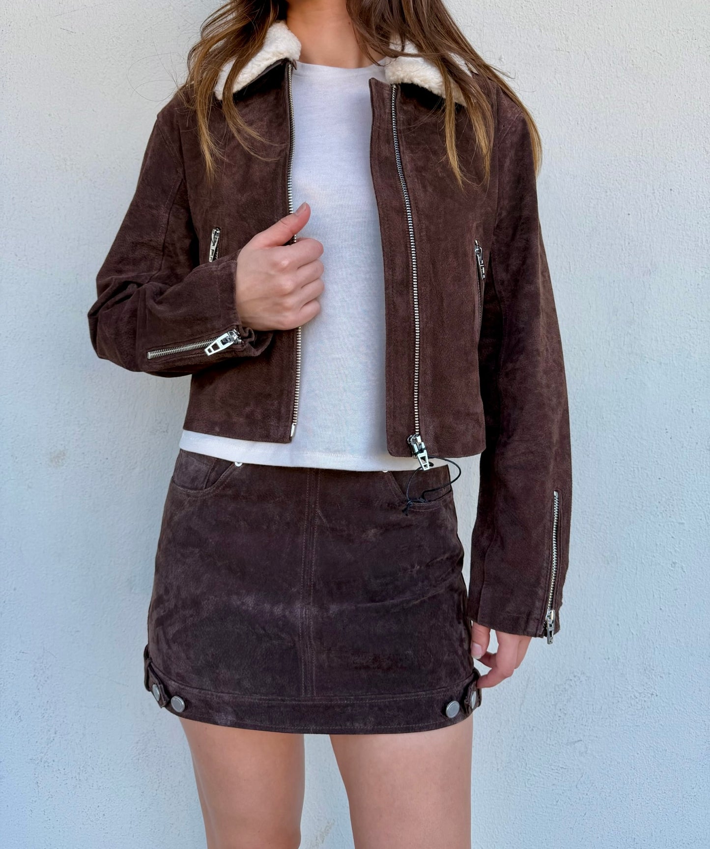 Blank NYC Head Start Sherrling Faux Jacket