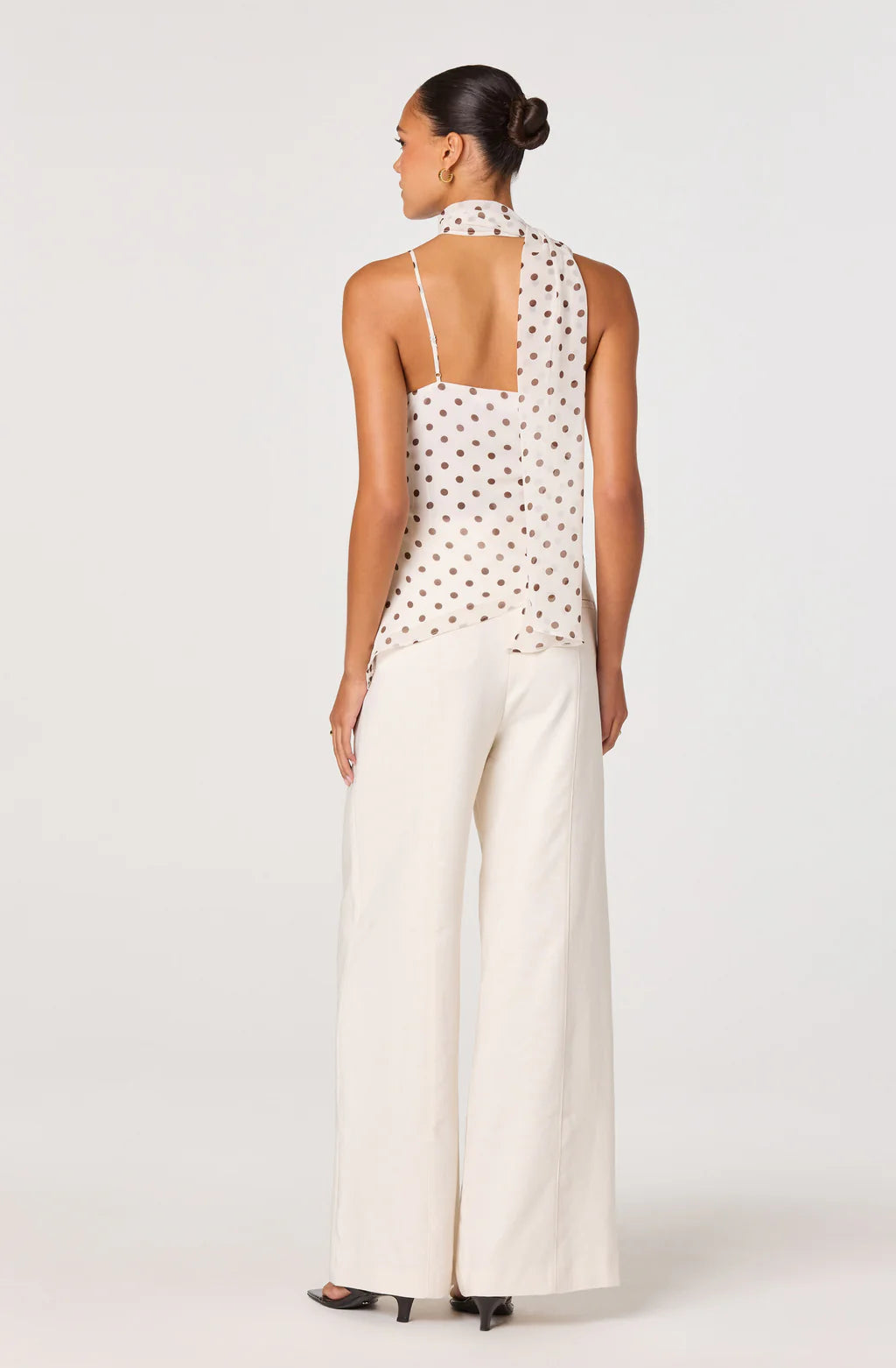 ASTR The Label Adrie Poka Dot Top