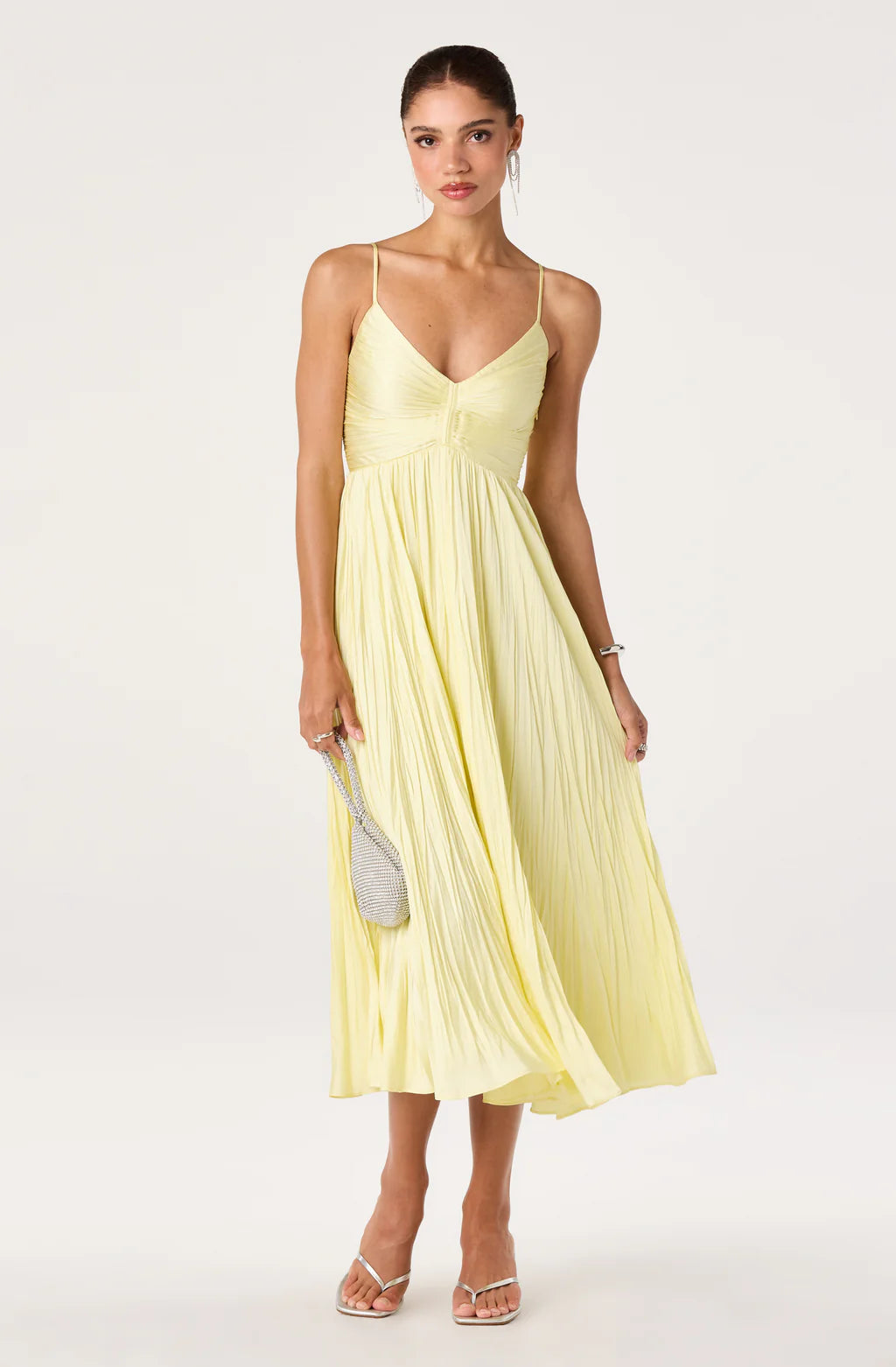 ASTR The Label Maeve Butter Yellow Dress