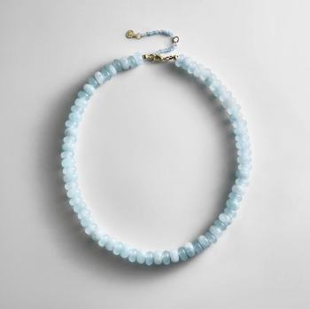 Bauble Bar Joyce Semi-Precious Beaded Necklace - Blue Lace Agate
