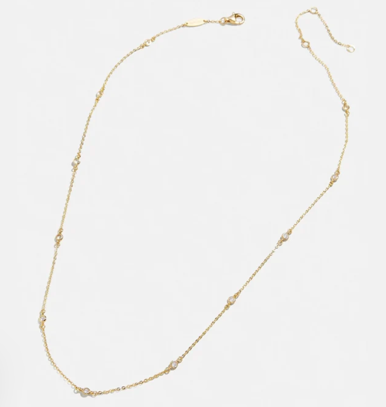 Bauble Bar Yasmine 18K Gold Necklace - Gold/Pavé