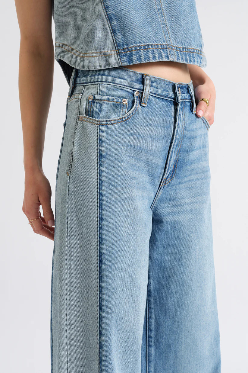 Daze Denim The Wanderer Mid Rise Palazzo