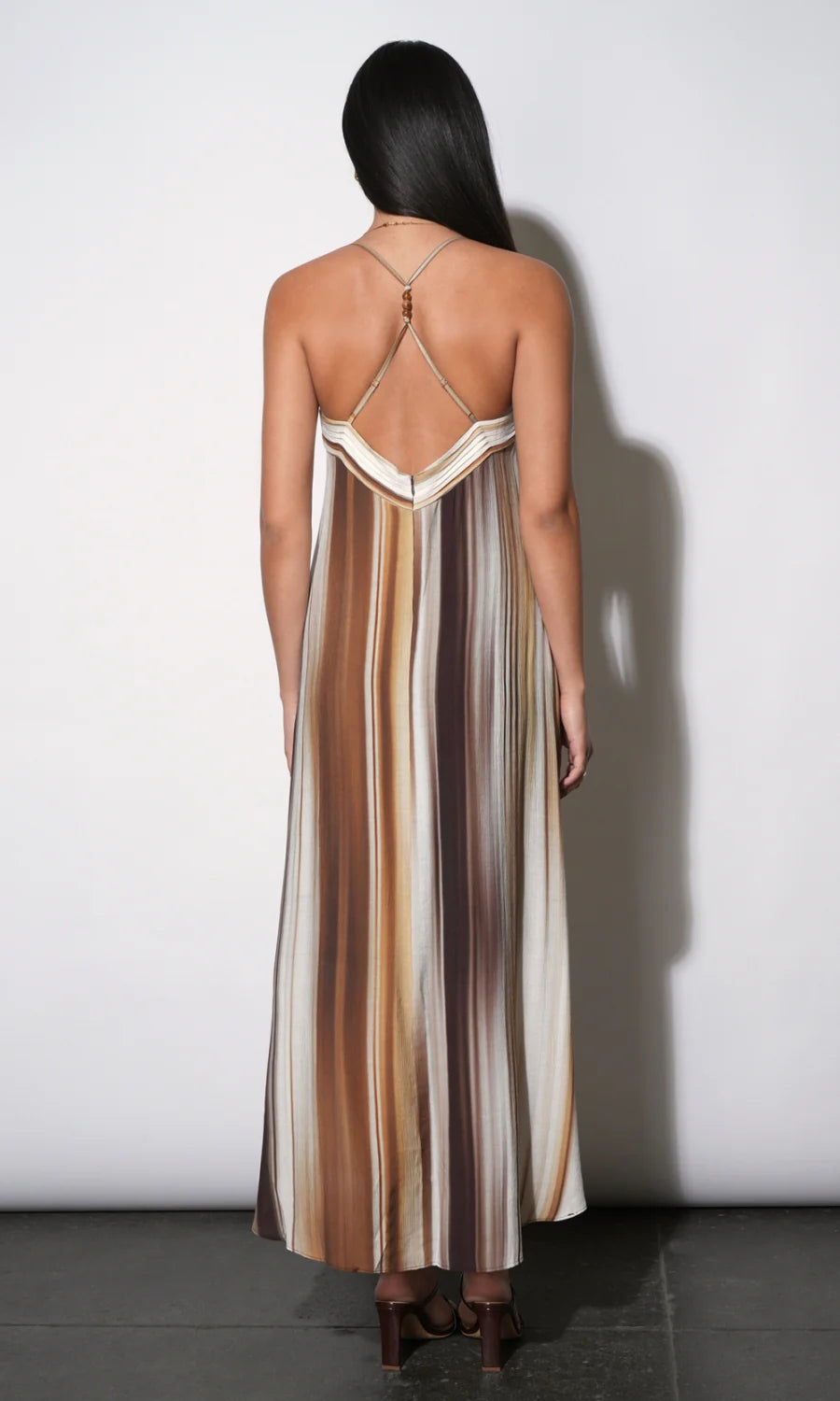 Greylin Stella Vertical Watercolor Maxi Dress