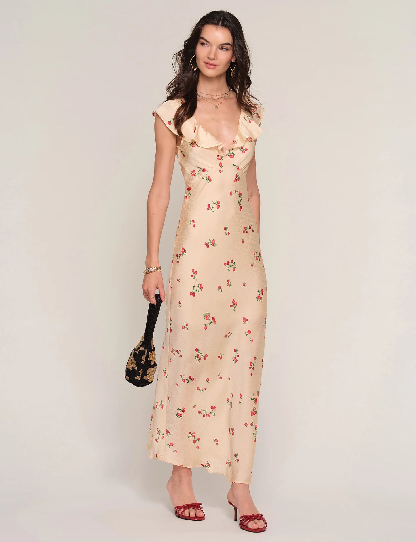 Heartloom Ellie Strawberry Midi Dress