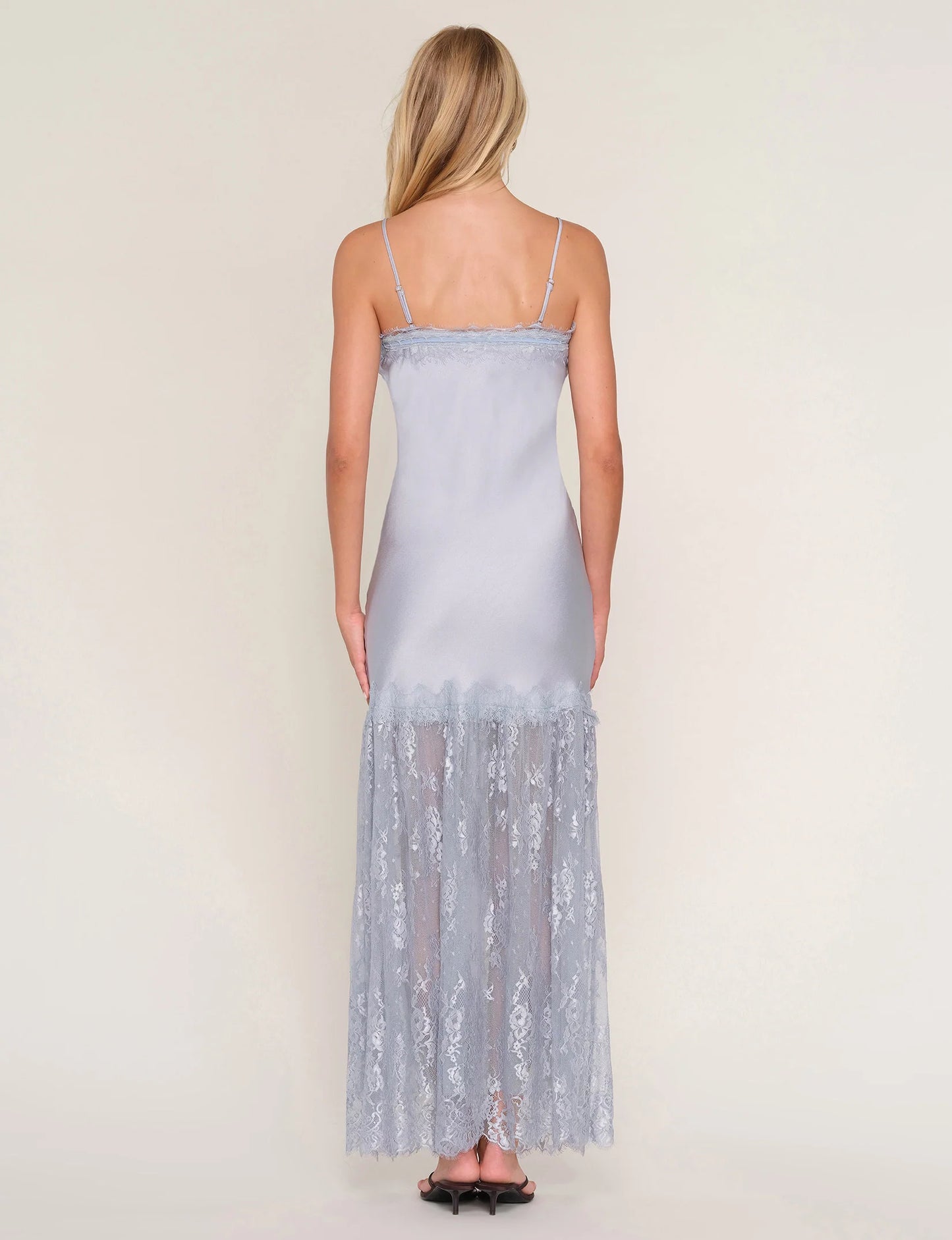 Heartloom Peche Sky Lace Maxi Dress