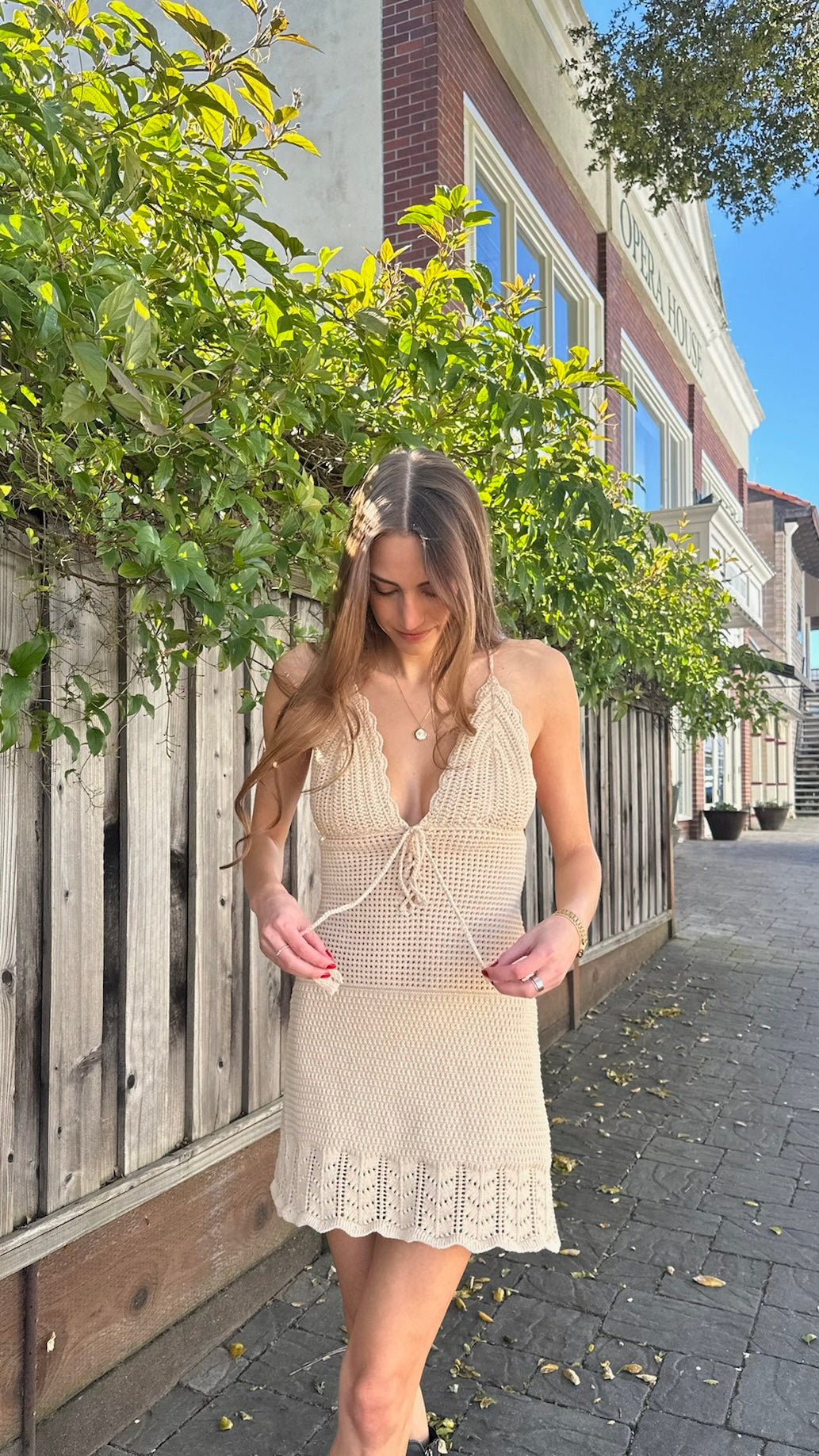 Olivaceous Maui Crochet Cover Up