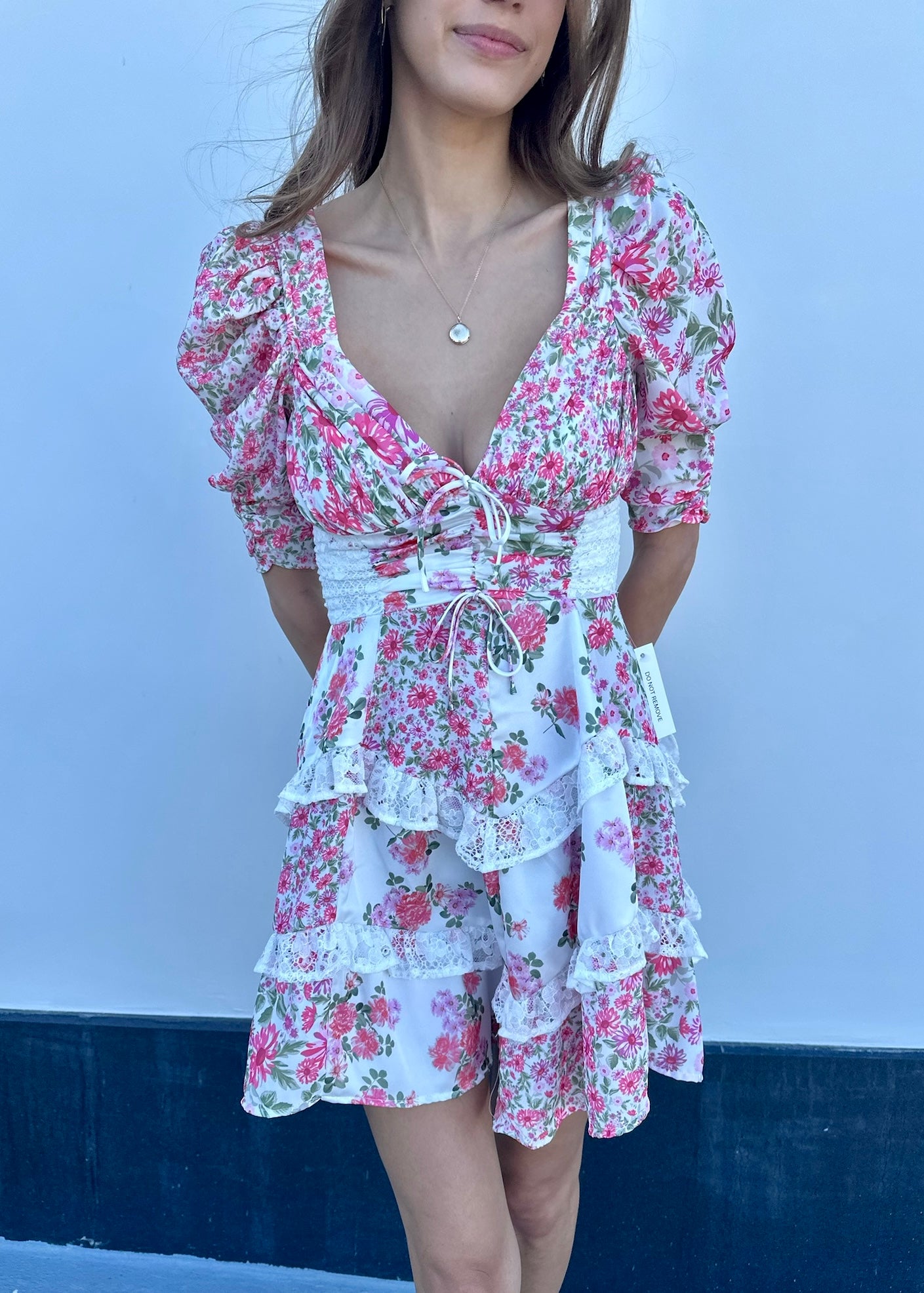 For Love & Lemons Rosalyn Mini Dress