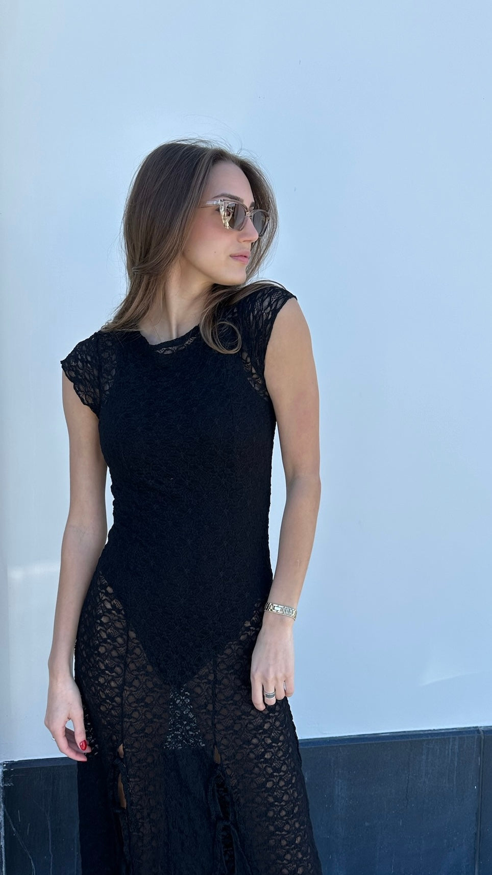 Stagecoach Lace Slit Maxi