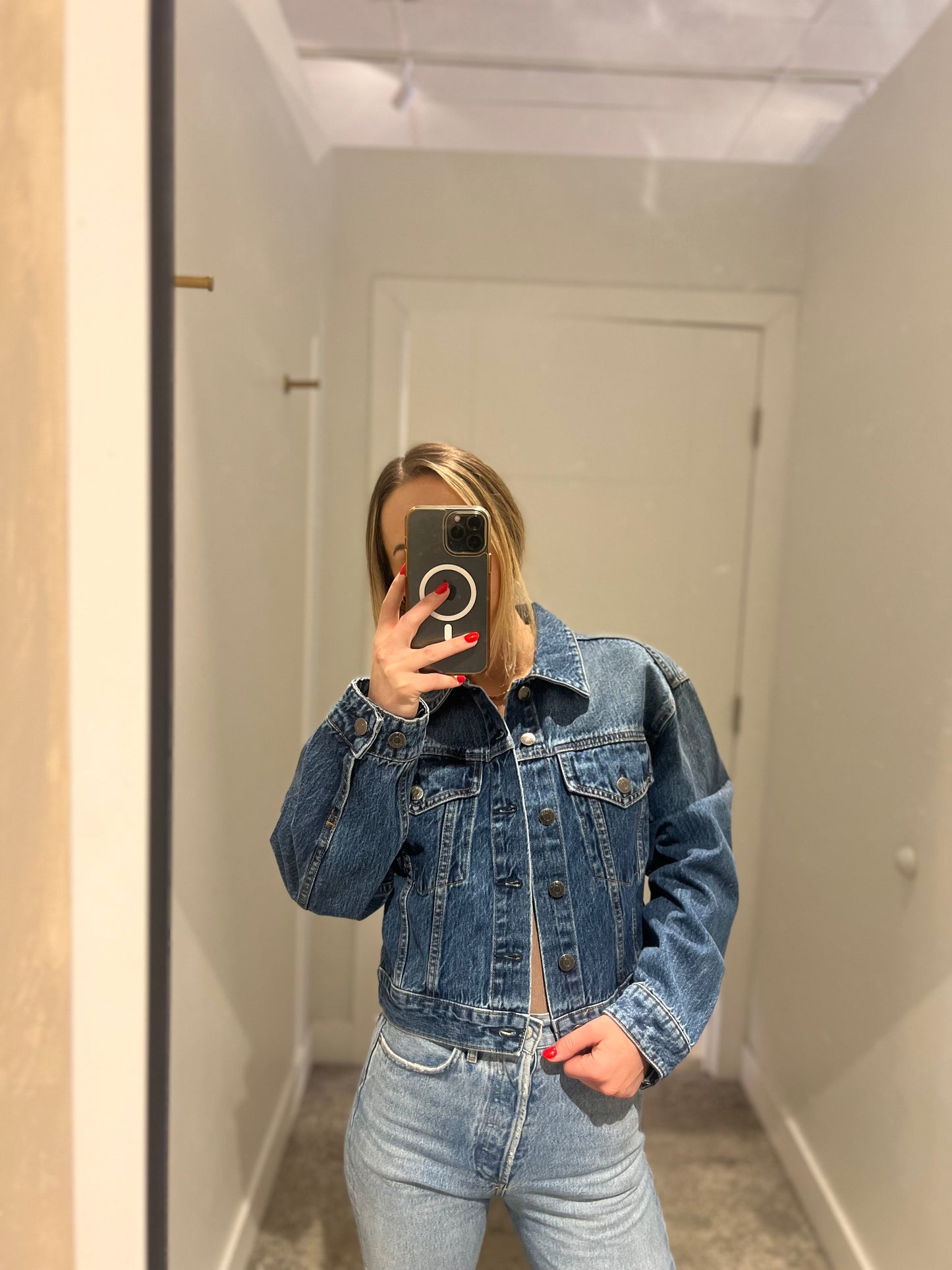 Pistola Tatum Cropped Trucker Jacket