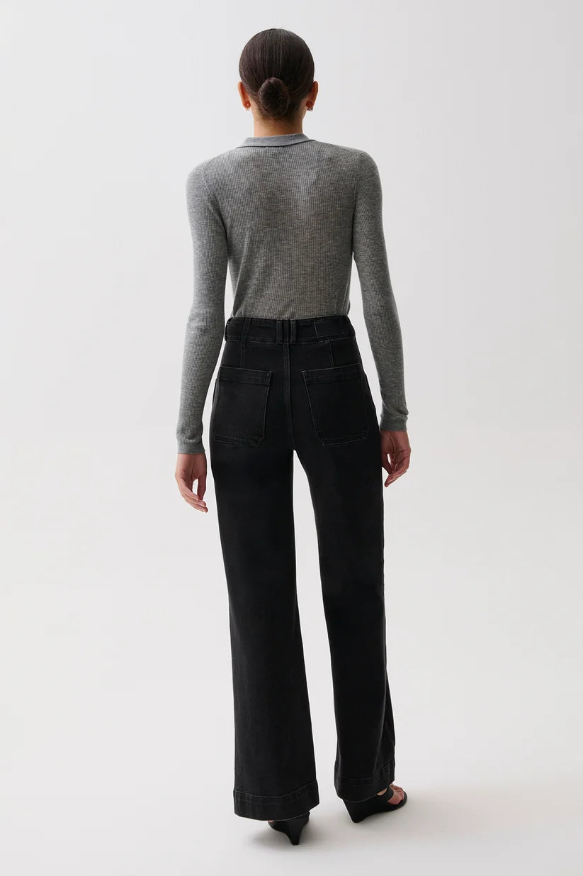 Pistola Lana Double Button High Rise