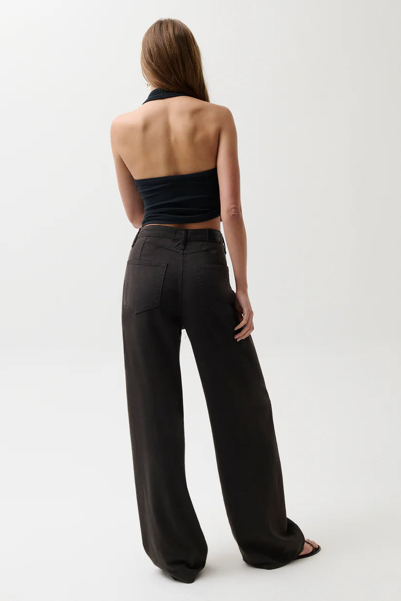 Pistola Sydney High Rise Linen Bowed Wide Leg