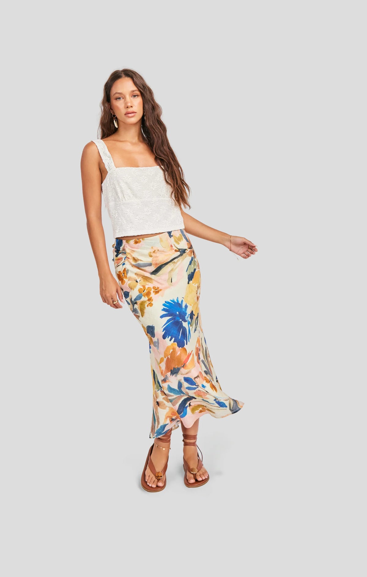 Sadie & Sage Mangrove Midi Skirt
