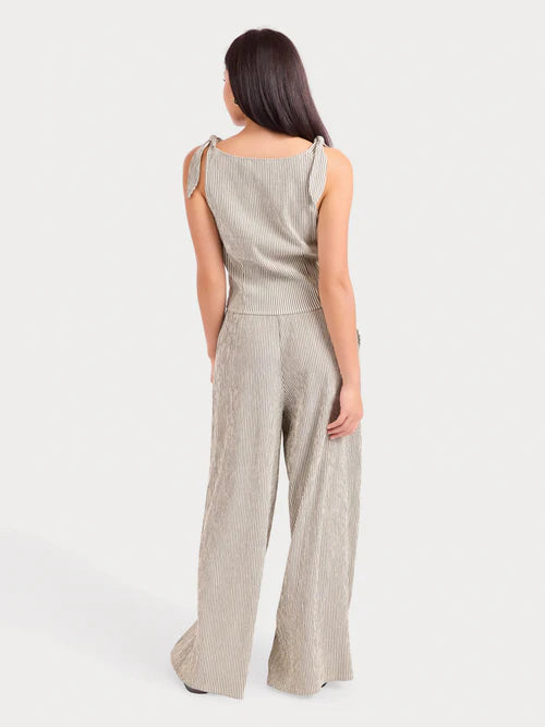 Sadie & Sage See Me Stripe Pleated Top