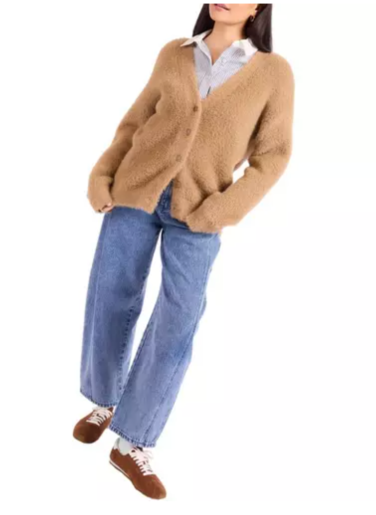Sage The Label Hallie Fuzzy Cardigan