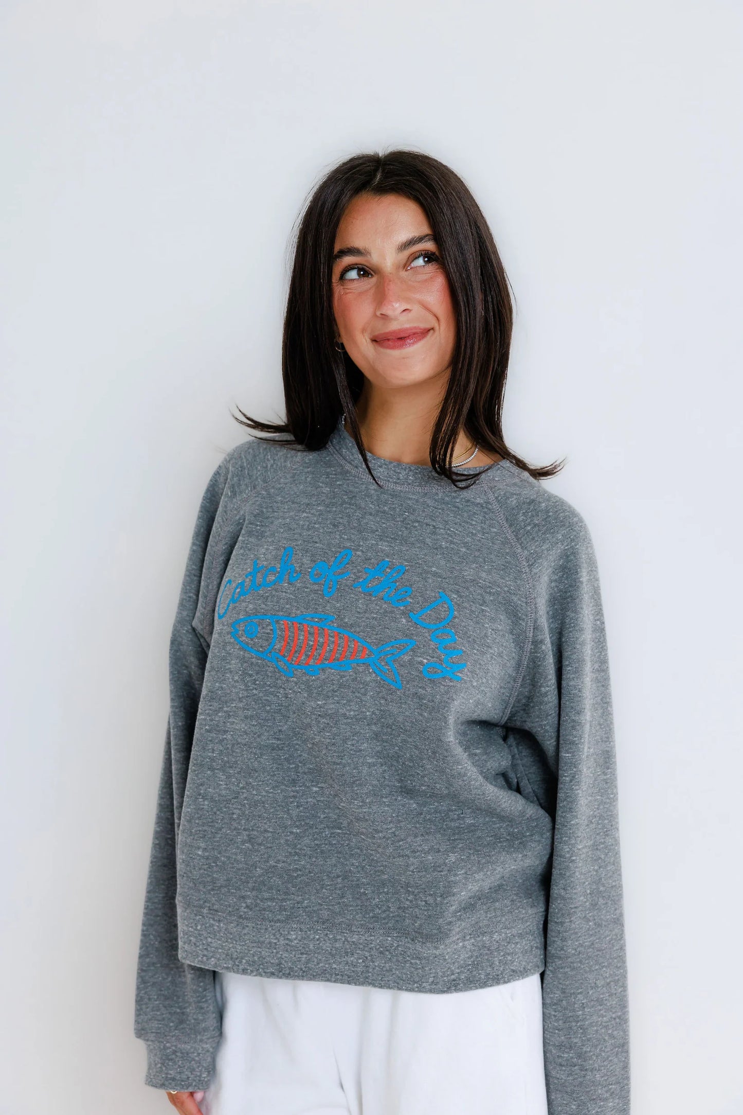 Sunny Somewhere Catch of the Day - Raglan Crew