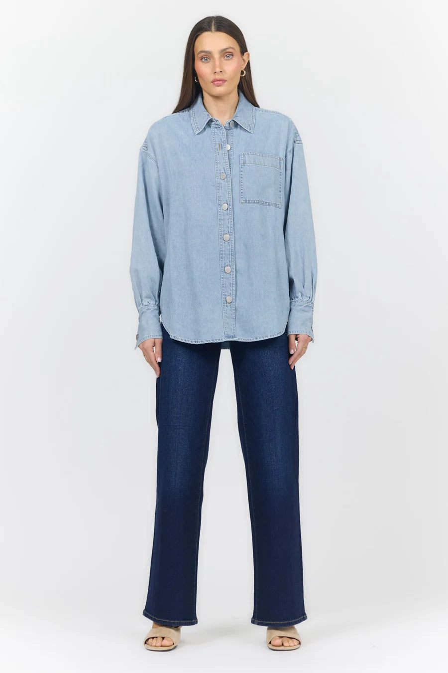 Dear John Osalina Denim Lightweight Shacket