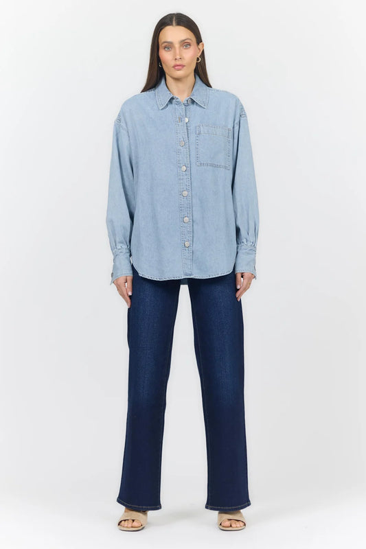 Dear John Osalina Denim Lightweight Shacket
