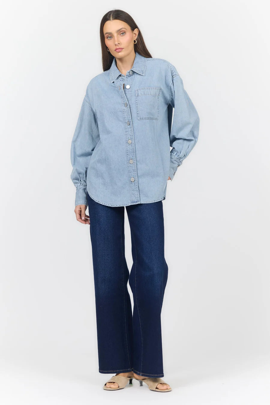 Dear John Osalina Denim Lightweight Shacket