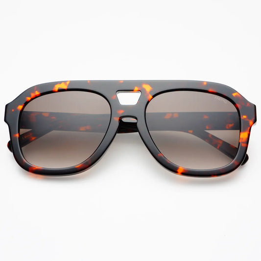 FRYERS Voyager Acetate Oversized Aviator Sunglasses