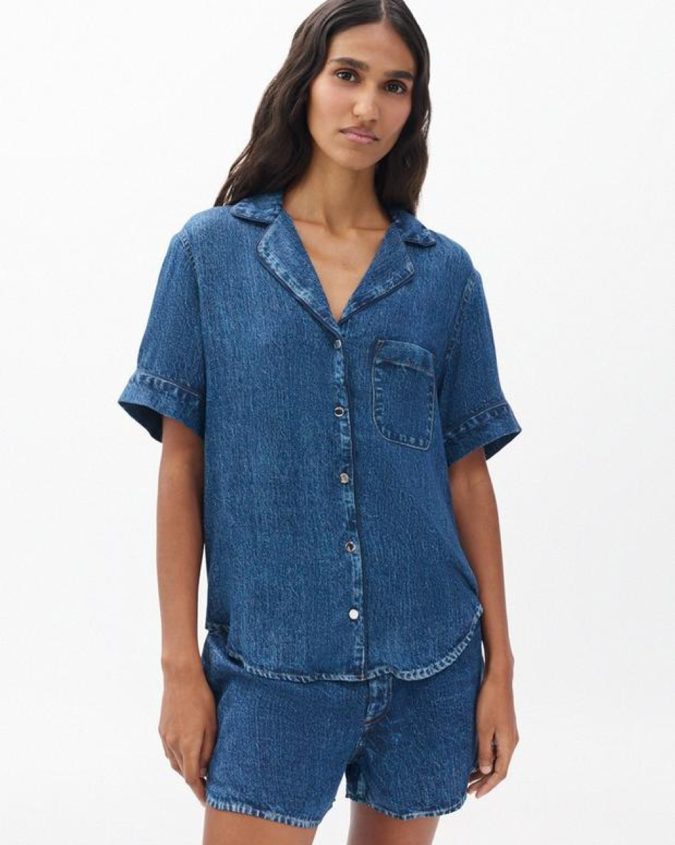 Rag & Bone Miramar Slink S/S Lounge Shirt