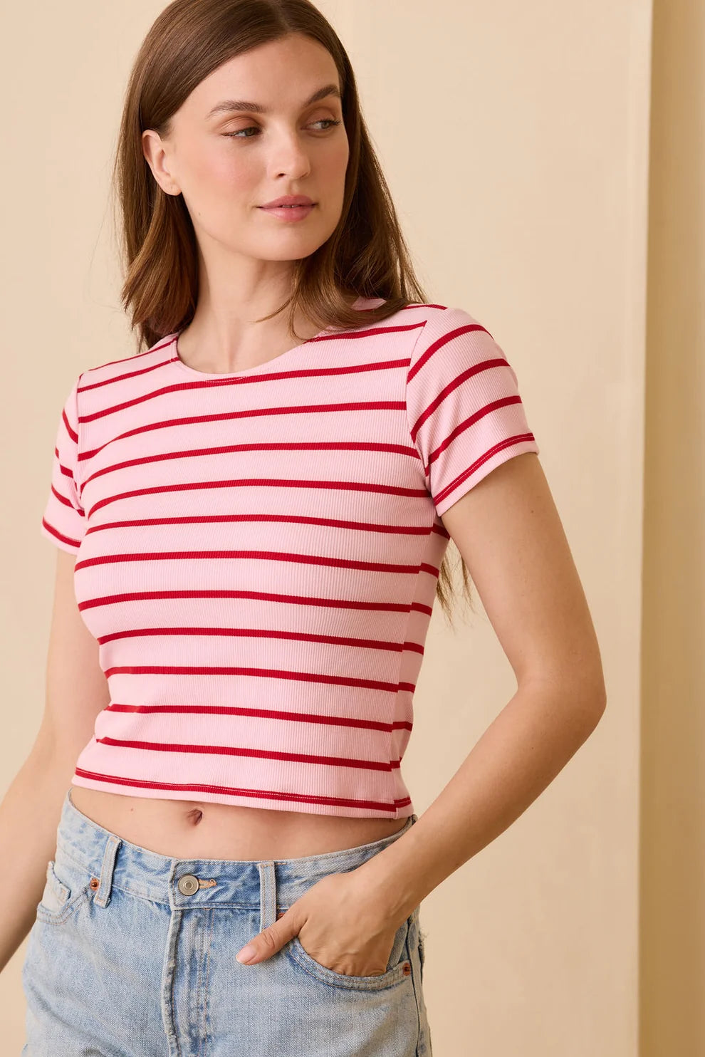 Sunday Ritual Elise Stripe Baby Tee