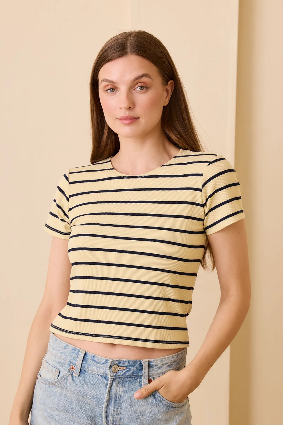 Sunday Ritual Elise Stripe Baby Tee