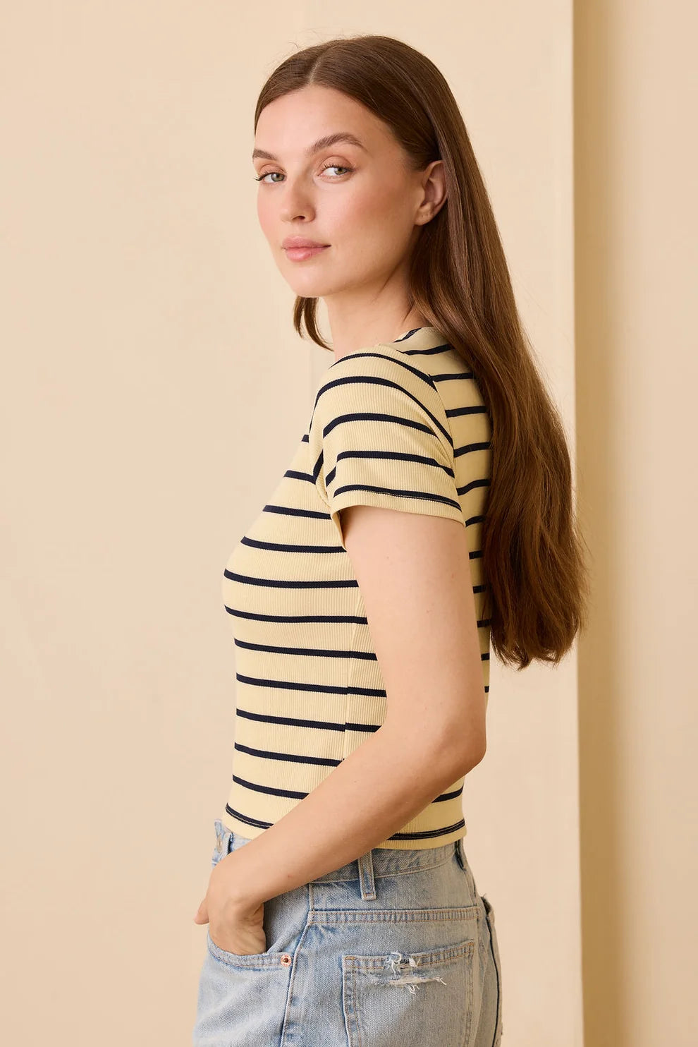 Sunday Ritual Elise Stripe Baby Tee