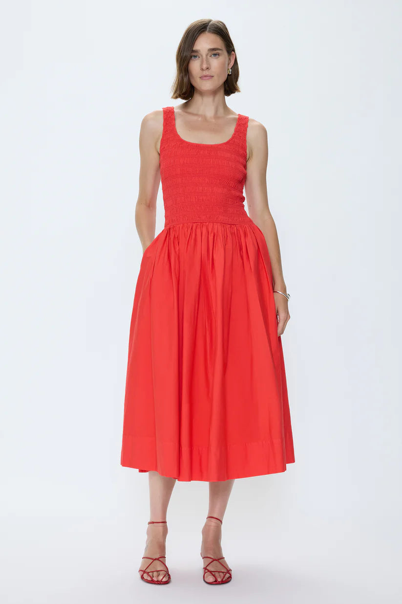 Pistola Alessia Smocked Drop Waist Dress
