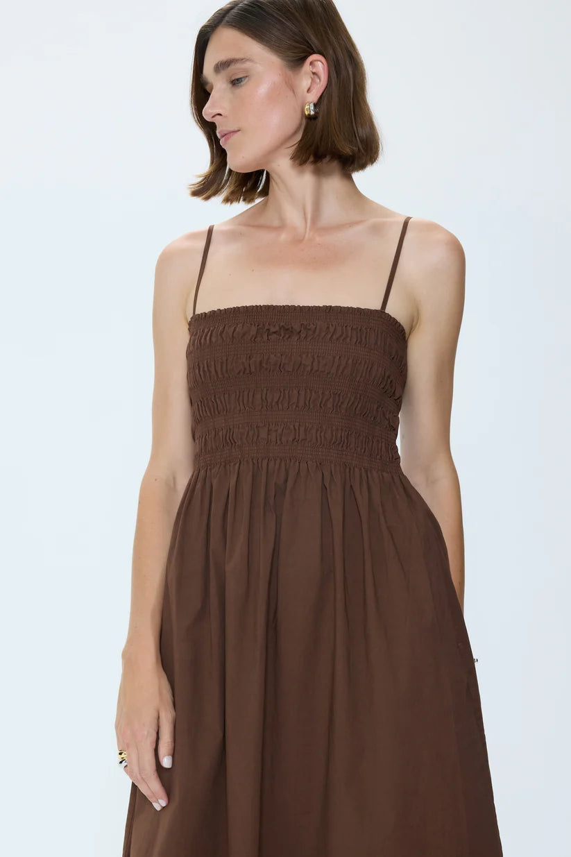 Pistola Bianca Smocked Bodice Dress