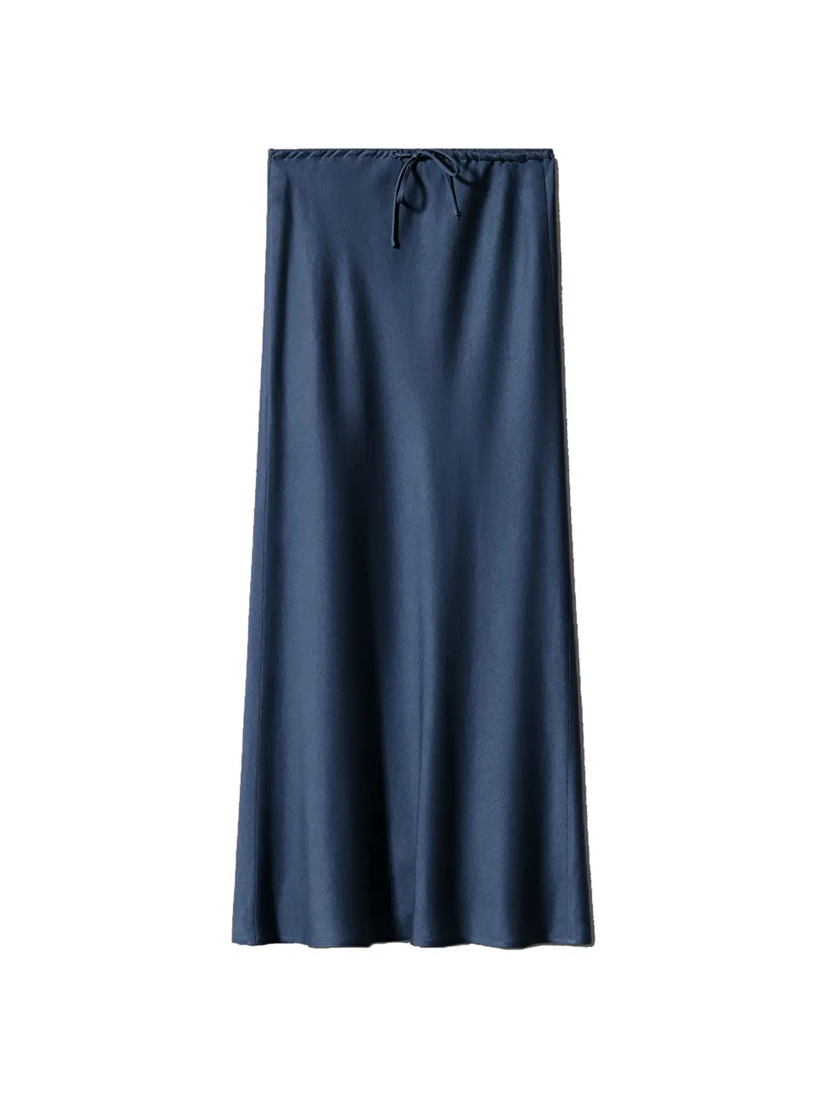 Rosa Drawstring Satin Maxi Skirt