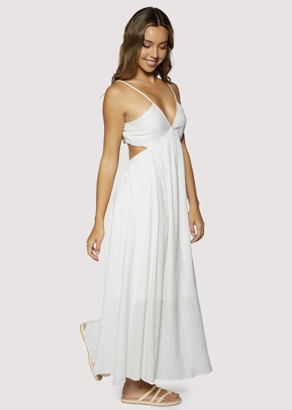 Lost + Wander Sand Whisper Maxi Dress