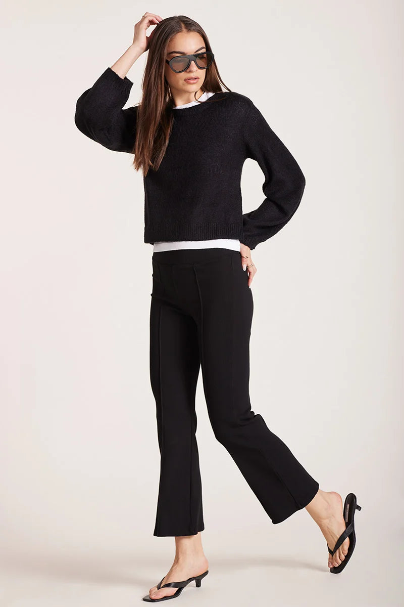 Bobi Seamed Cropped Kick Flare