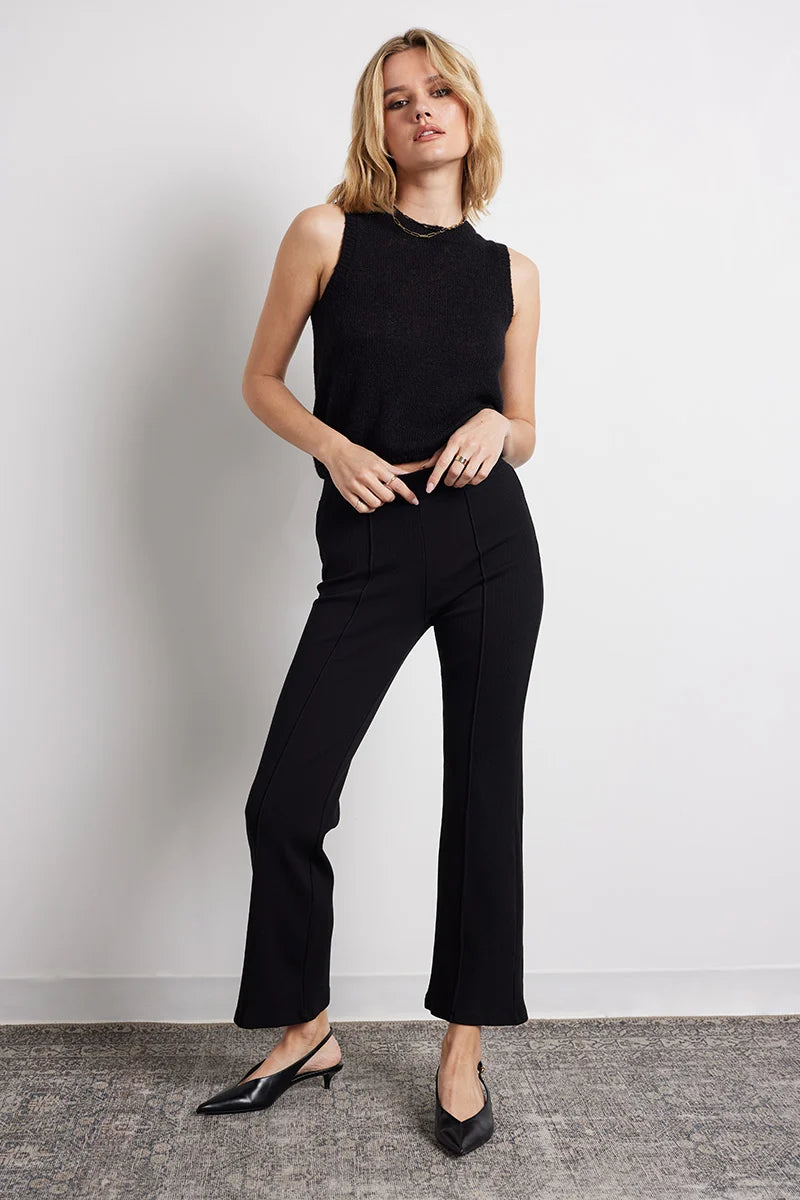 Bobi Seamed Cropped Kick Flare