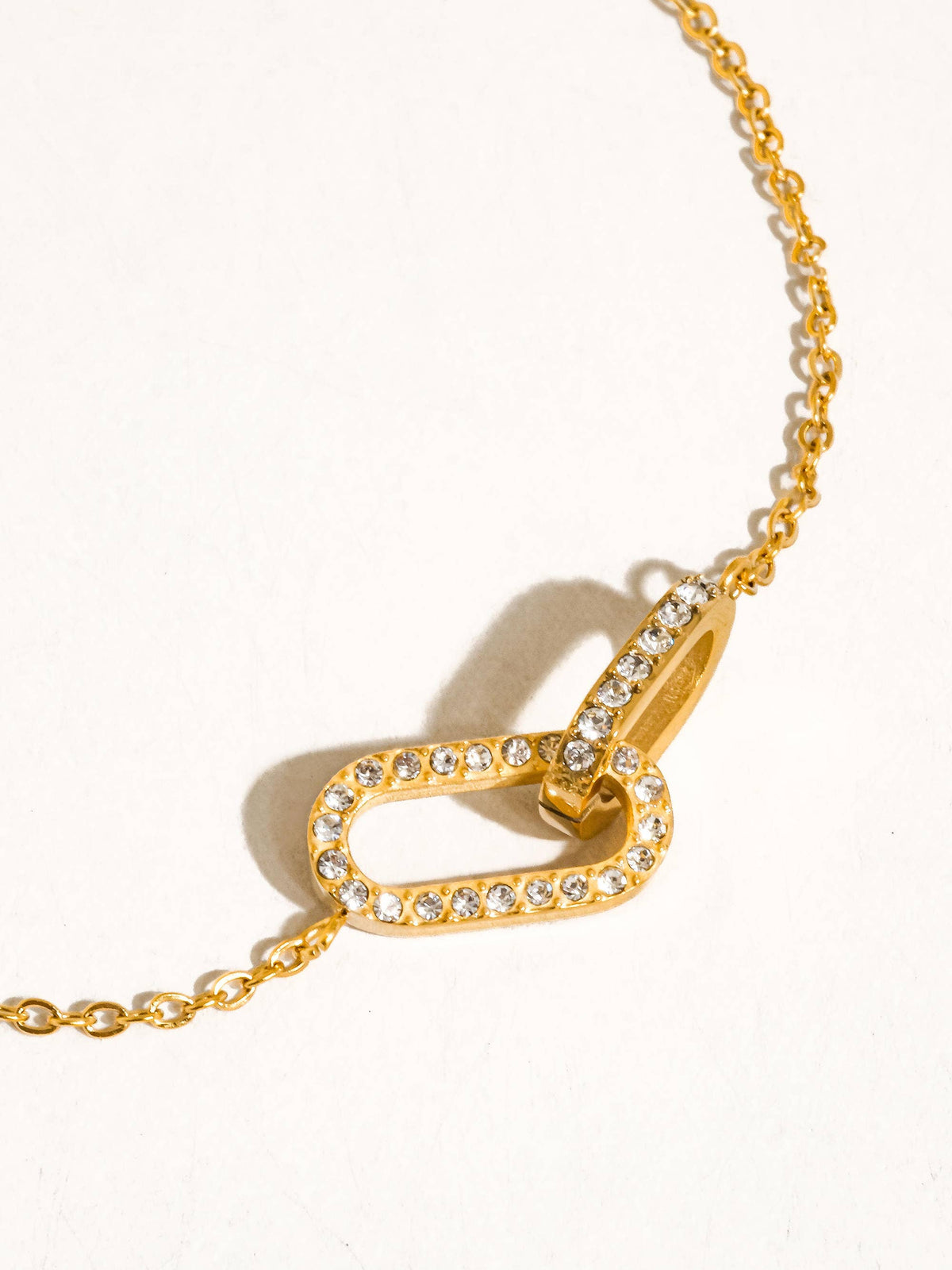 Priamo 18K Gold Non-Tarnish CZ Chain Necklace