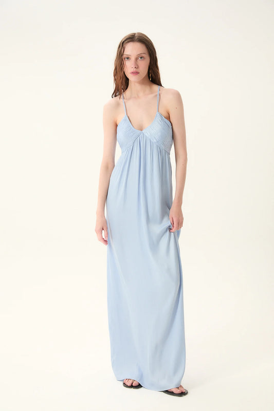 Deluc Rosello Silk Maxi Dress