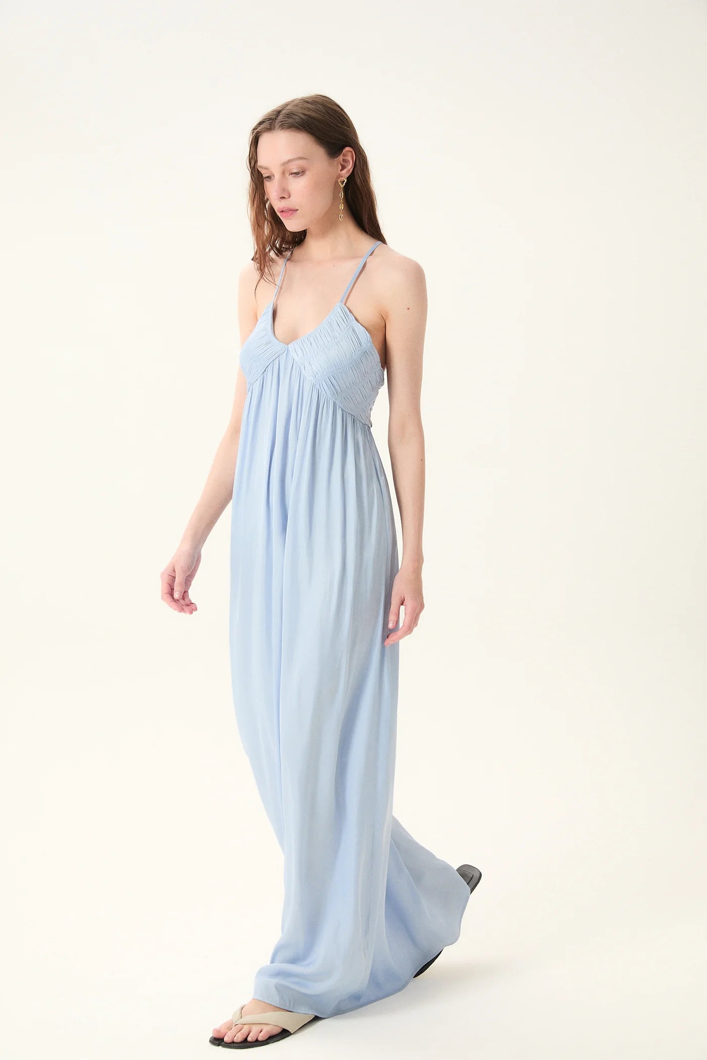 Deluc Rosello Silk Maxi Dress