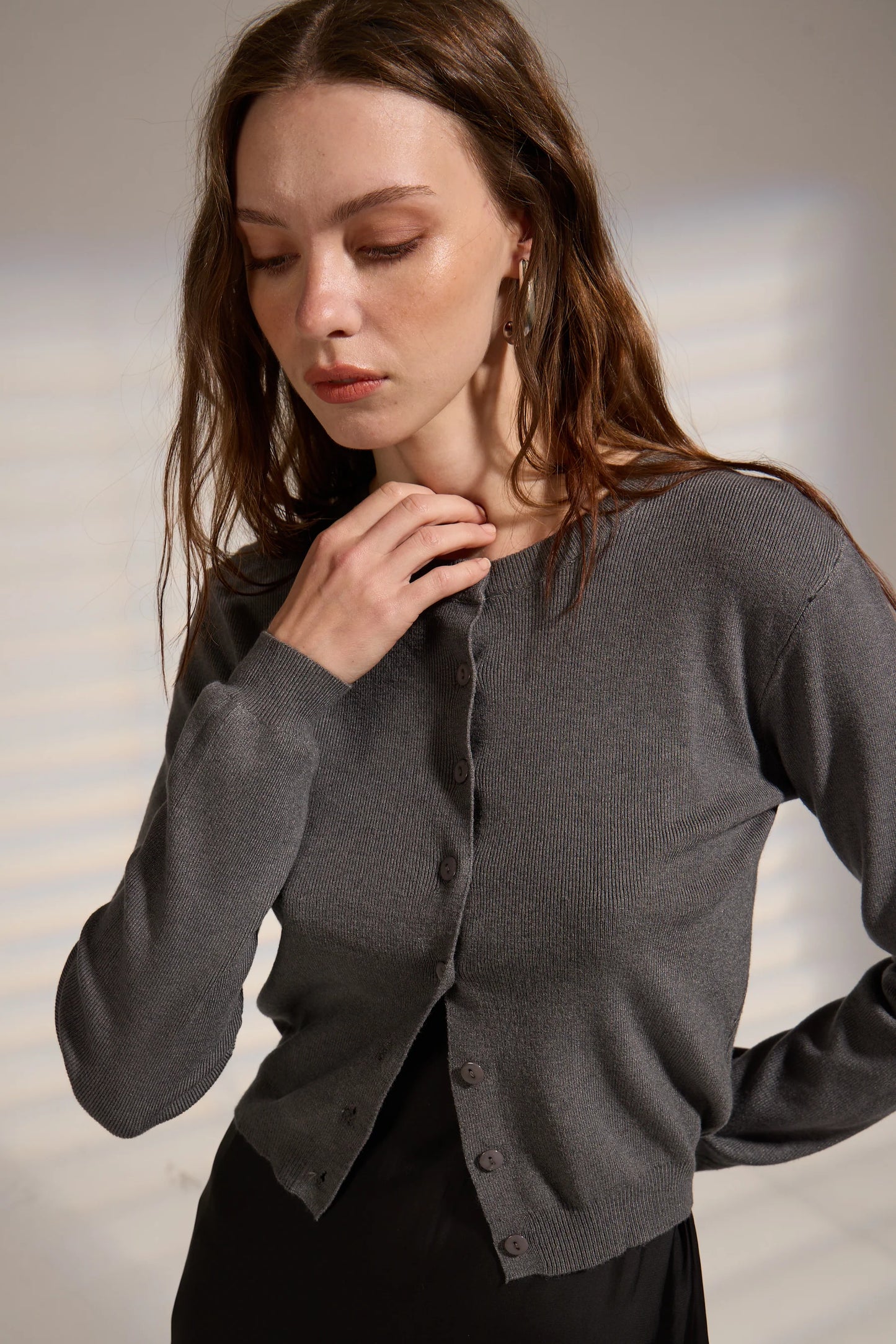 Deluc Clark Button Down Cardi