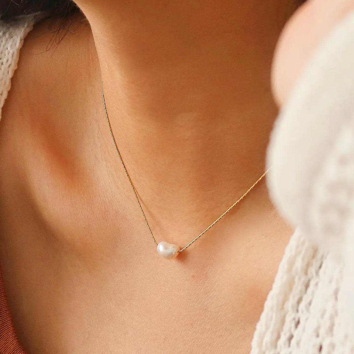 Flanerie Kinney Non-Tarnish Natural Pearl Necklace