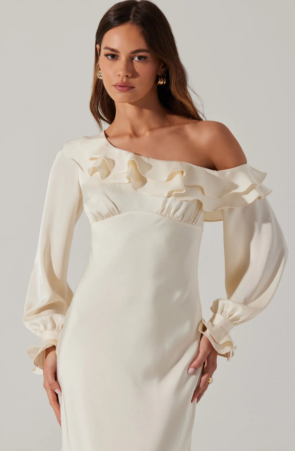ASTR Coraline Satin Midi Dress
