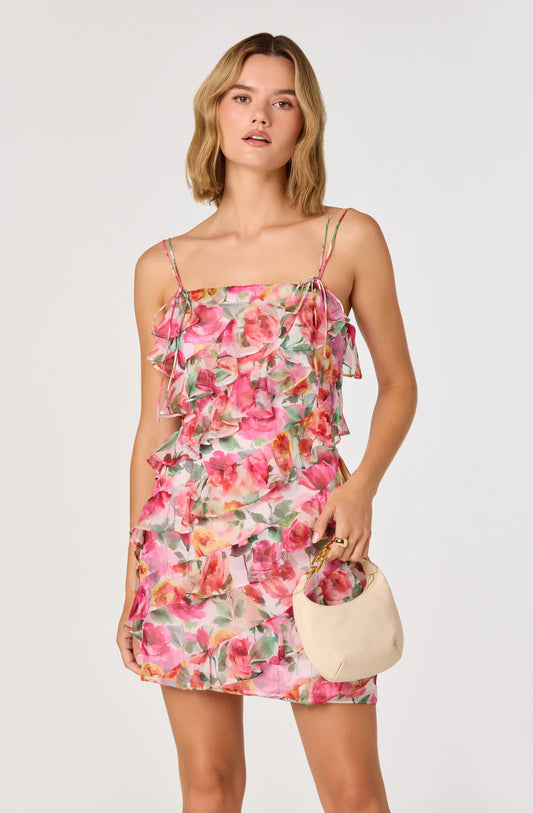 ASTR The Label Blanca Ruffle Mini Dress