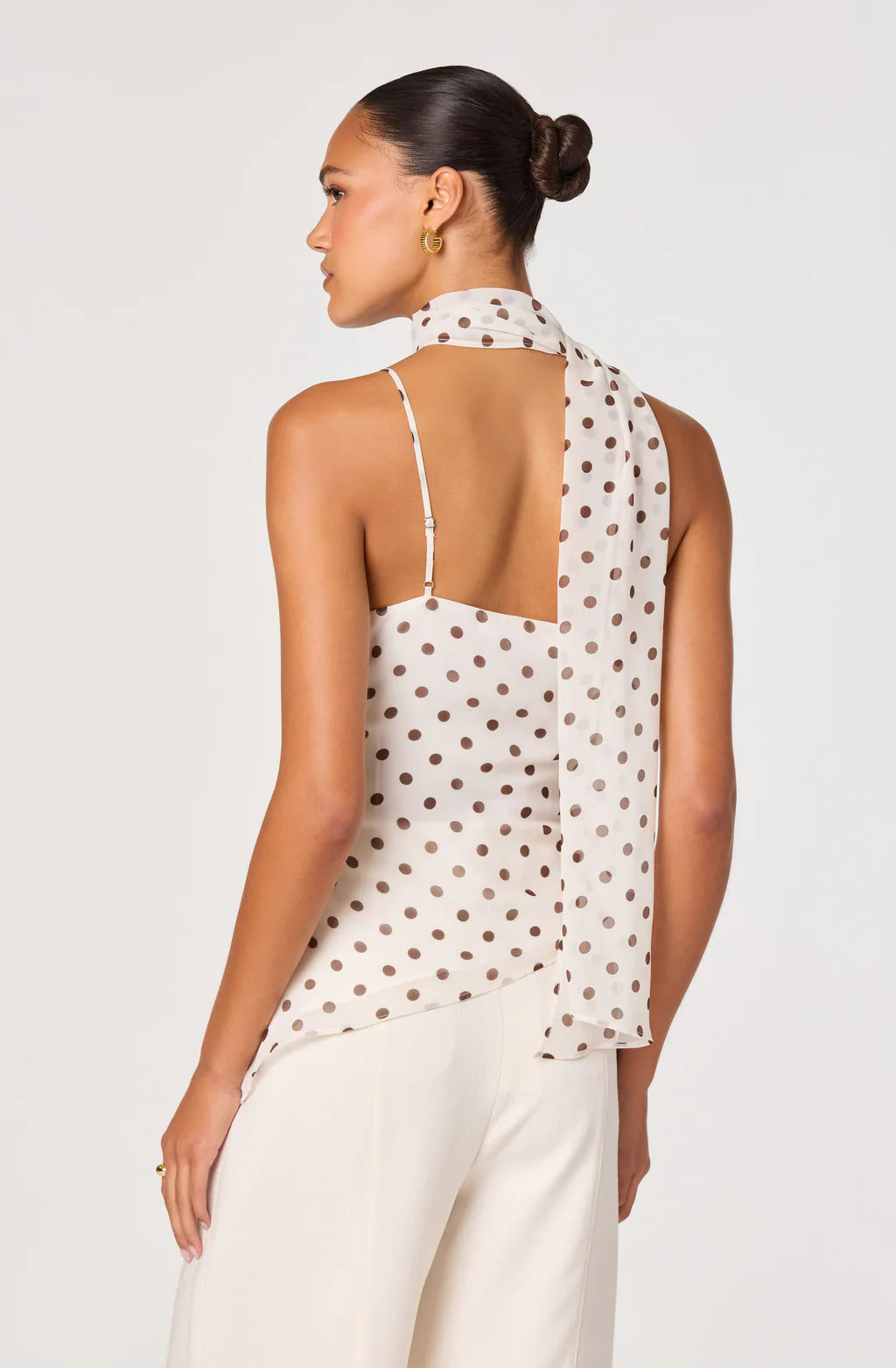 ASTR The Label Adrie Poka Dot Top