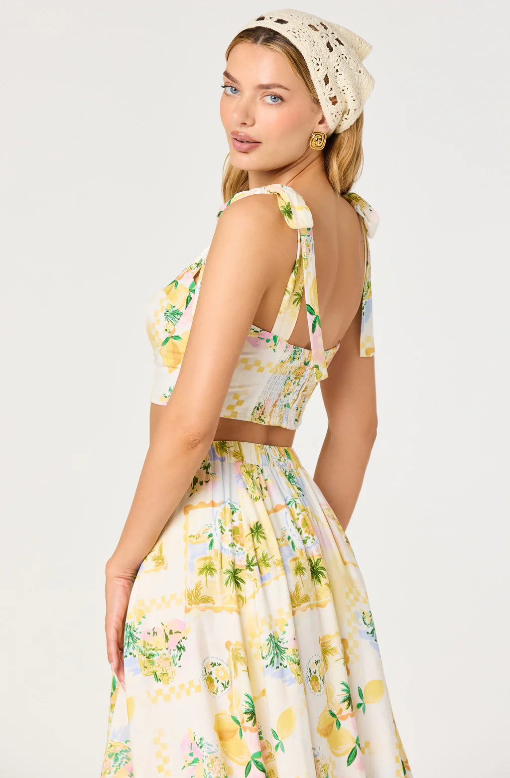 ASTR Kaleigh Tie-Strap Bustier Top