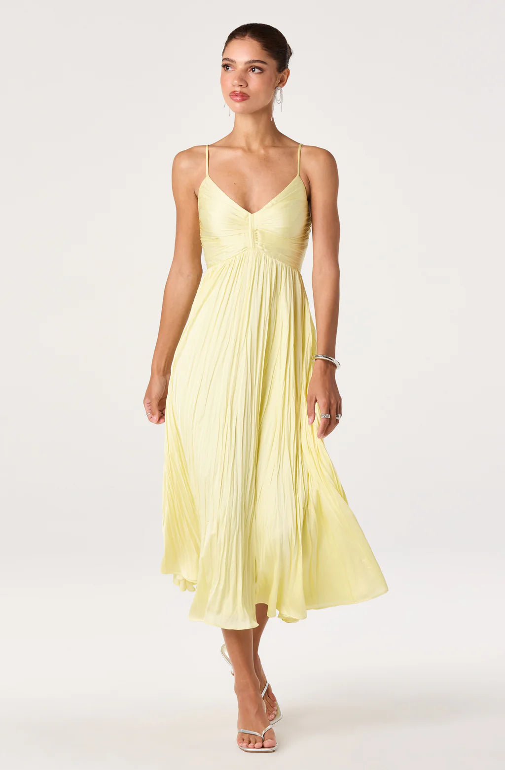 ASTR The Label Maeve Butter Yellow Dress