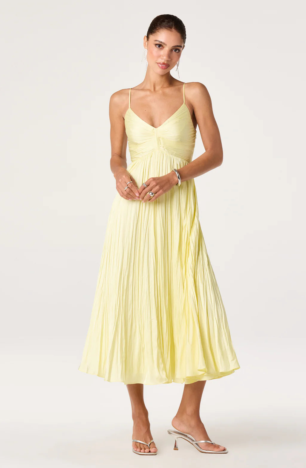 ASTR The Label Maeve Butter Yellow Dress