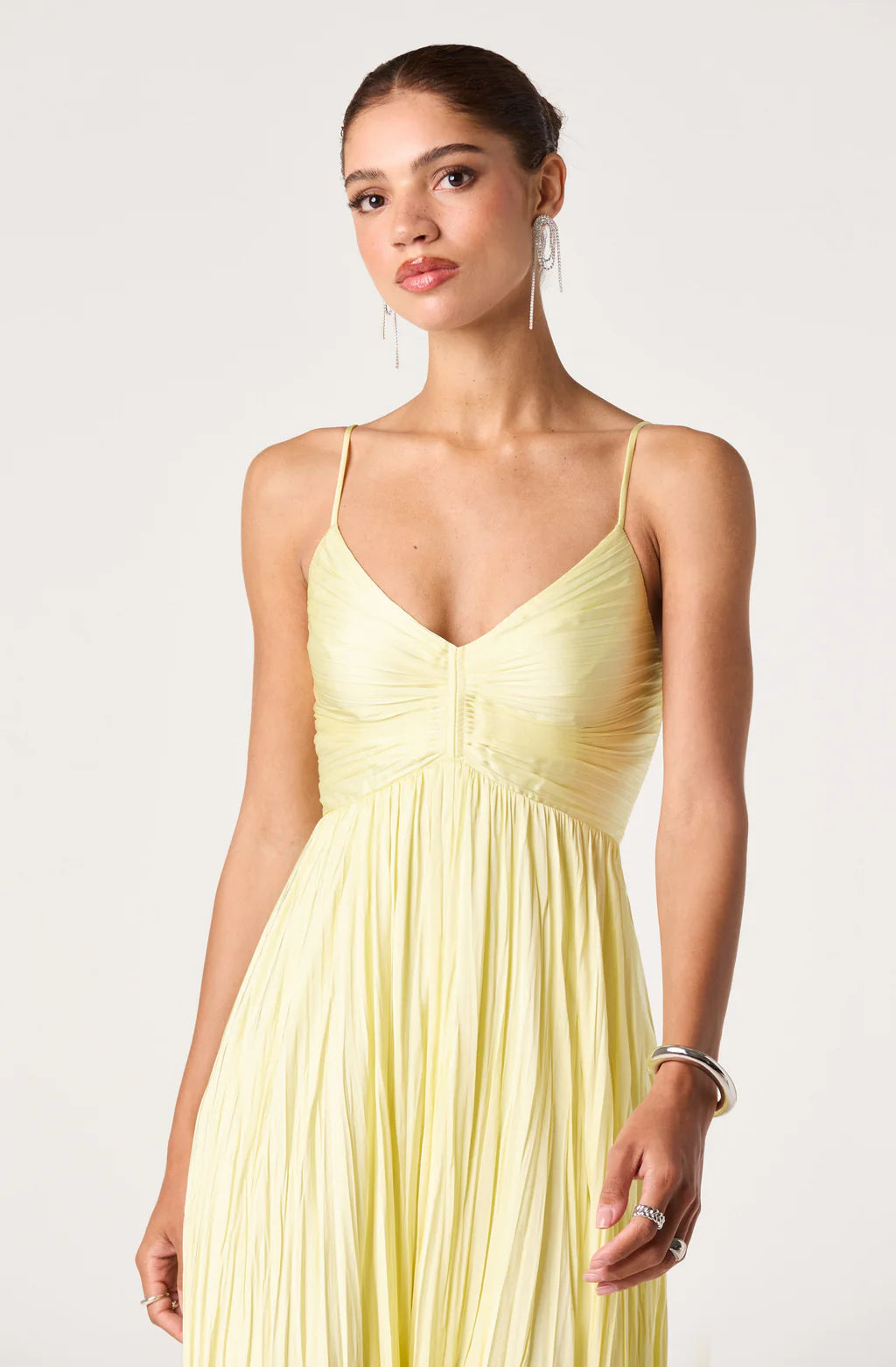 ASTR The Label Maeve Butter Yellow Dress