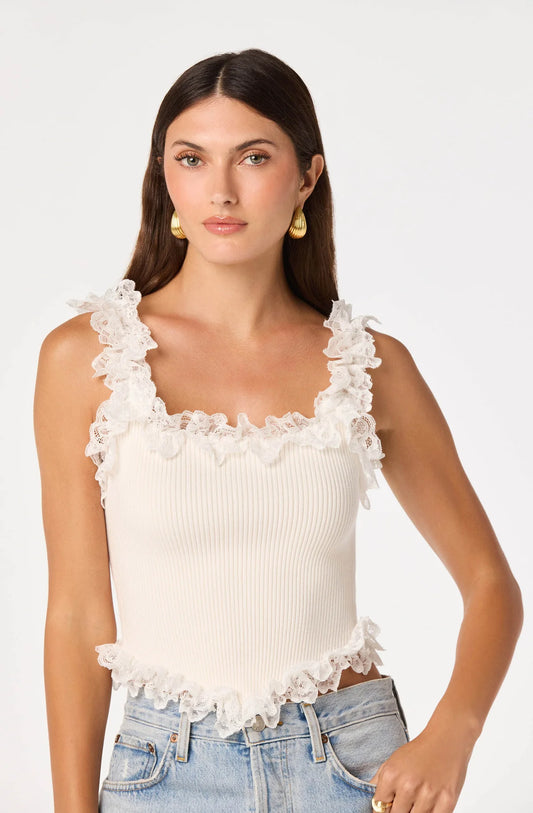 ASTR Amity Ruffle Top