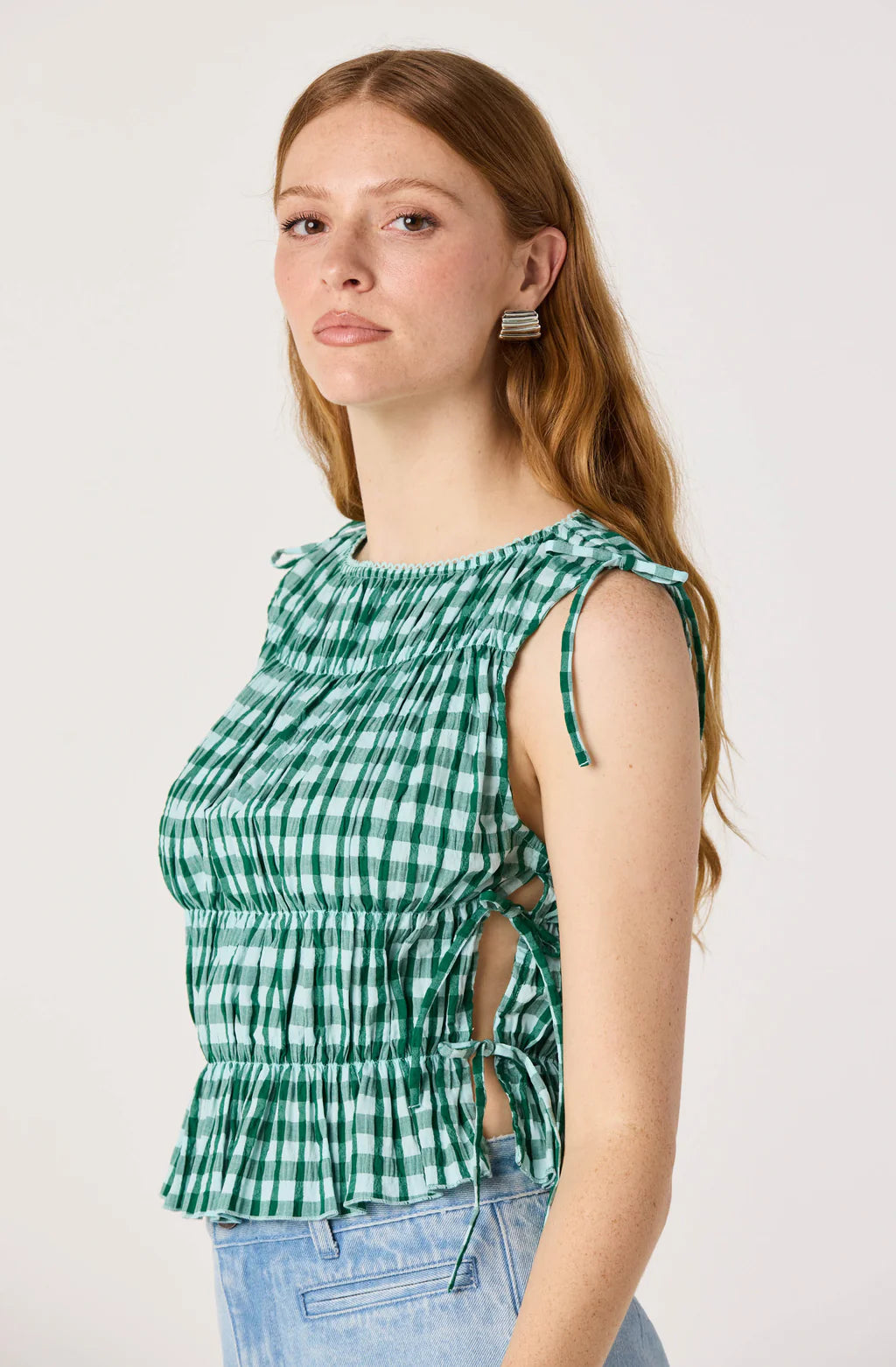 ASTR The Label Bianca Gingham Top