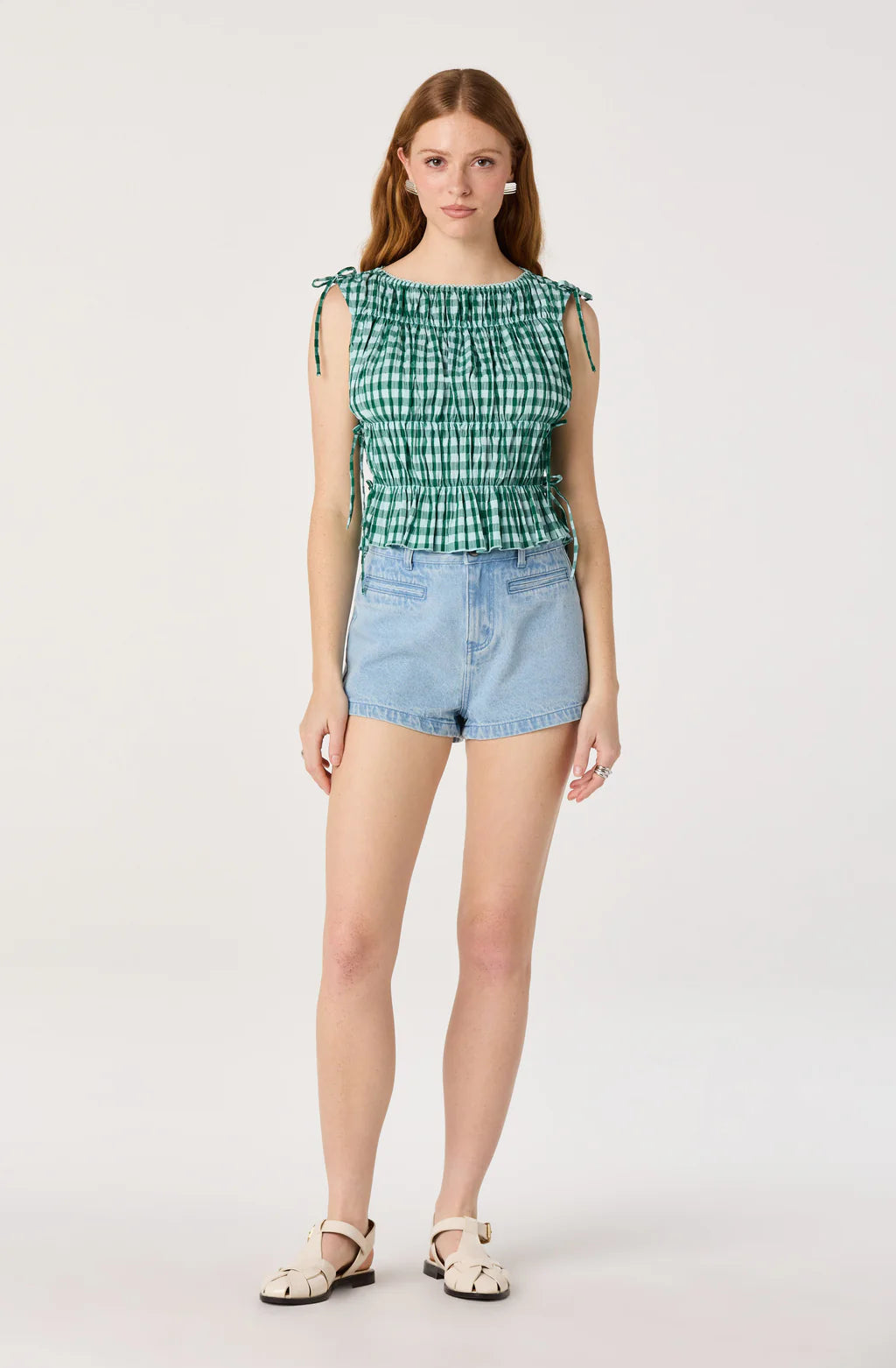 ASTR The Label Bianca Gingham Top