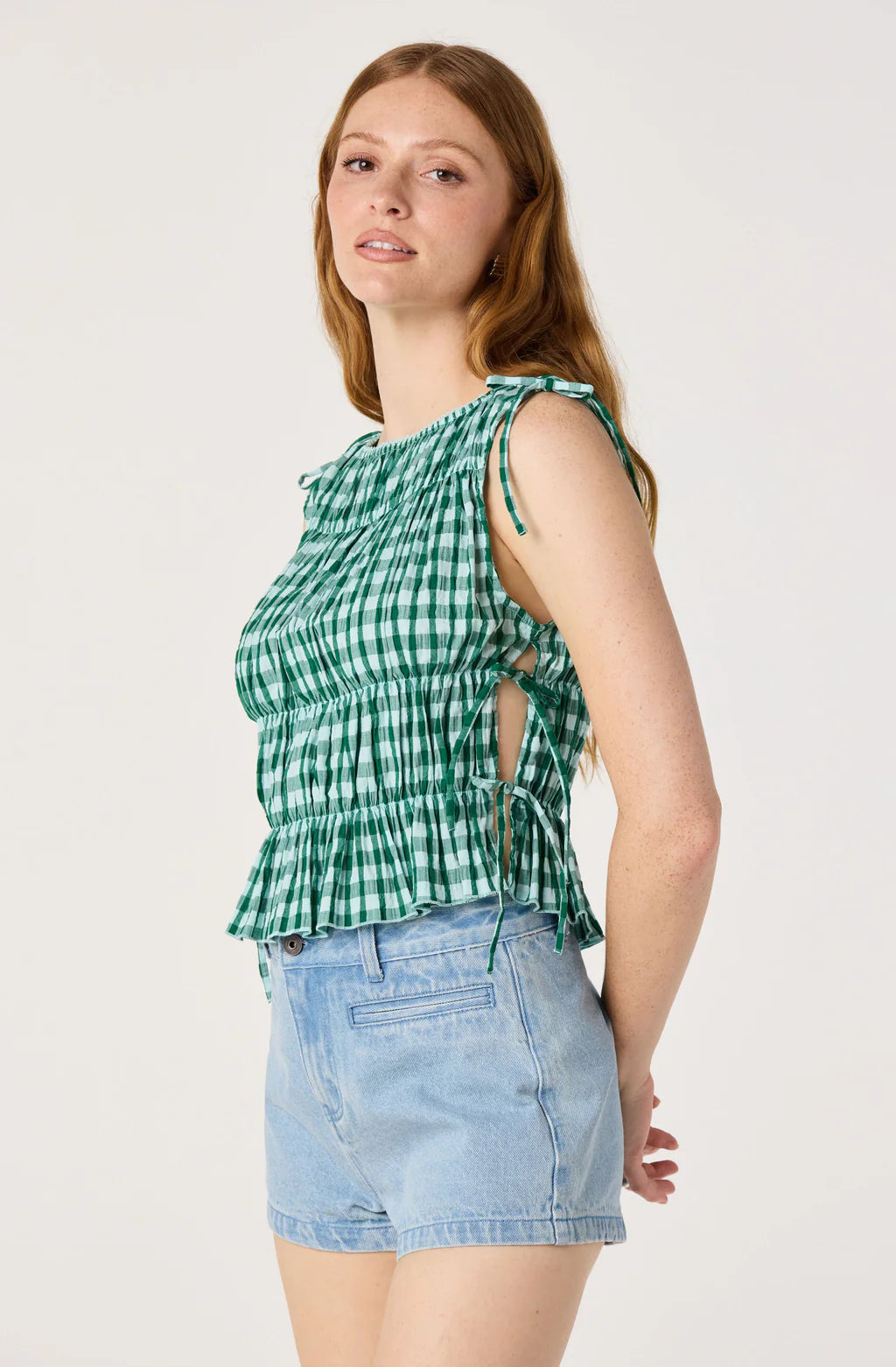 ASTR The Label Bianca Gingham Top